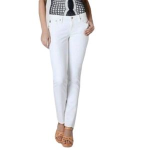 AG The Stevie Slim Straight Jeans in White Sz 25